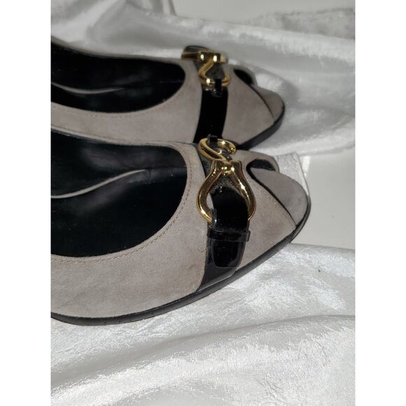 Cole Haan Nike Air Women's Heels Suede Career Evening Old Money Size 10.5B - Picture 3 of 13